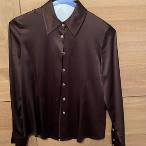 St. John Satin Blouse - Size 4